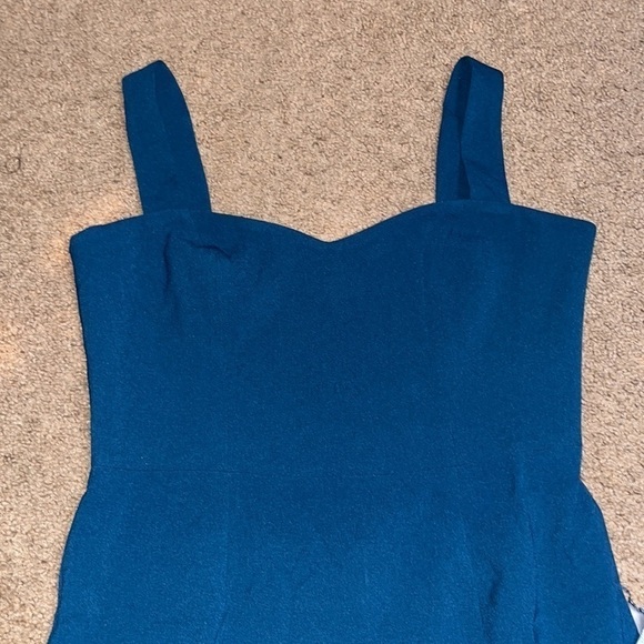 Dress The Population Nicole Sweetheart Sleeveless Sheath Dress Peacock Blue XL - Picture 5 of 10
